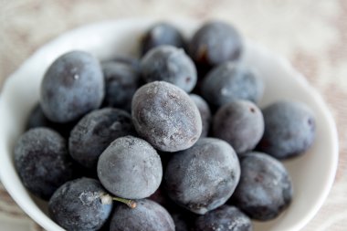 Masaya tabak içinde donmuş Erik