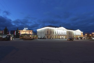 Vladimir, Rusya Federasyonu - Kasım 05.2015. Çocuk Sanat okulunda geçen il spor salonu için çocuklar, 1841 yılında inşa