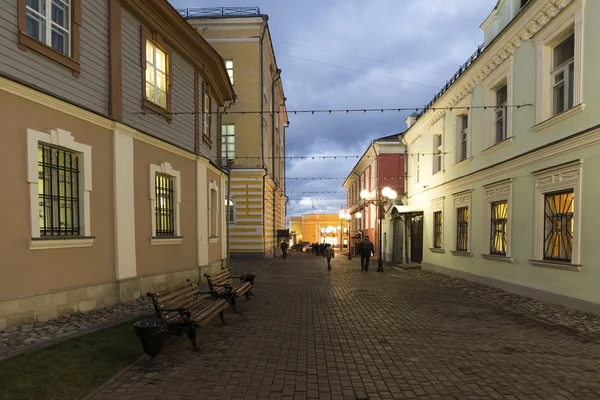 Vladimir, Rusya Federasyonu - Kasım 05.2015. Tarihi şehir merkezi Georgiyevskaya sokaktır — Stok fotoğraf