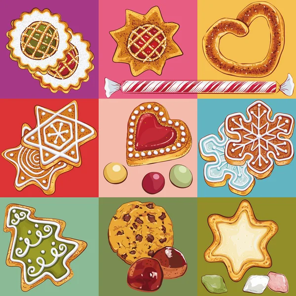 Різдвяне печиво — стоковий вектор