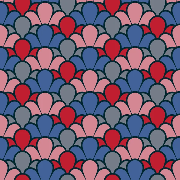 Fondo floral sin costura vectorial — Vector de stock