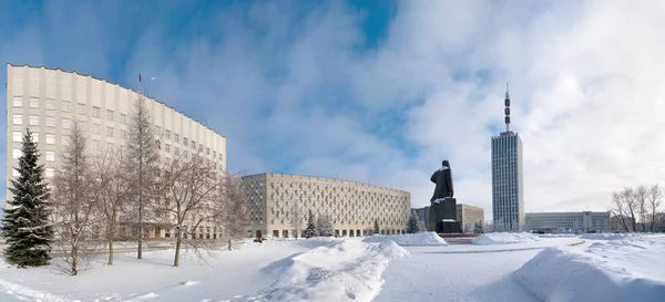 Lenin Meydanı Arkhangelsk — Stok fotoğraf