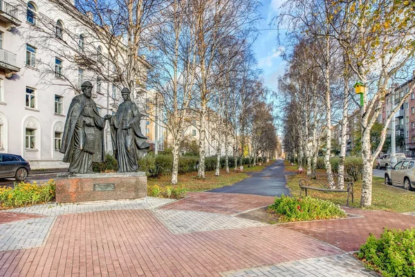 Arkhangelsk. Monument de Petr et Fevronia — Photo