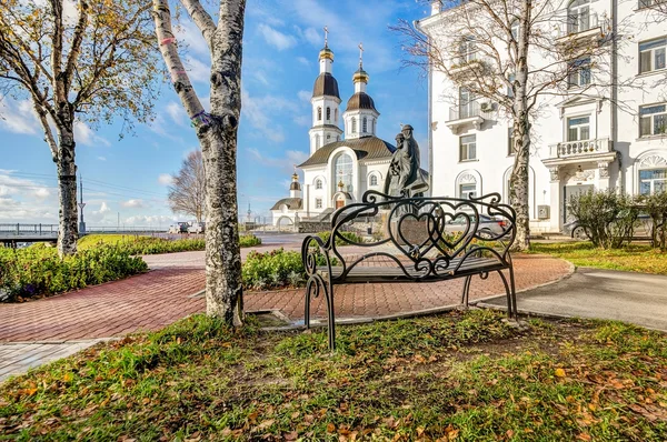 Aarkhangelsk. Sobór Zaśnięcia Bogurodzicy — Zdjęcie stockowe