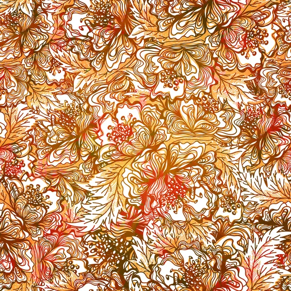 Abstrakte nahtlose Muster mit Blumen. Vektor, Folge 10 — Stockvektor
