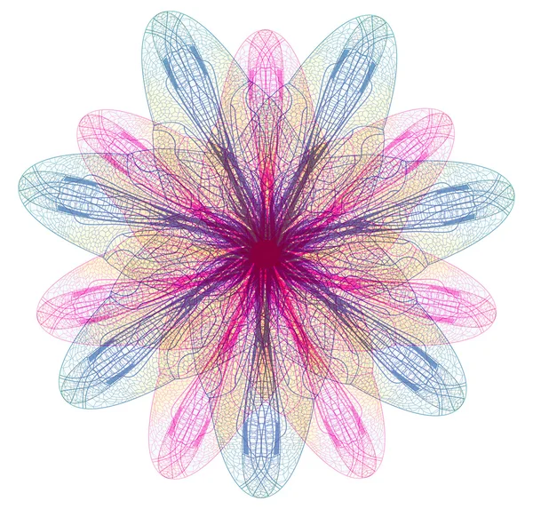 Abstrakt blomma. Mandala. Perfekt för din design. Vektor illustration, Eps10 — Stock vektor