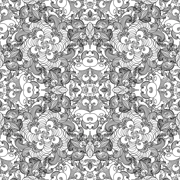 Seamless pattern with vintage ornament. Background in ornamental motifs. Vector. — Stock Vector