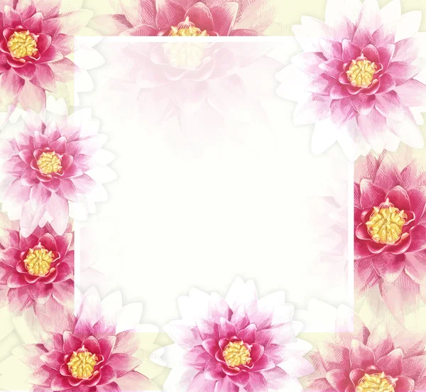 Vector färgstarka bakgrund med blommor. Eps10. — Stock vektor