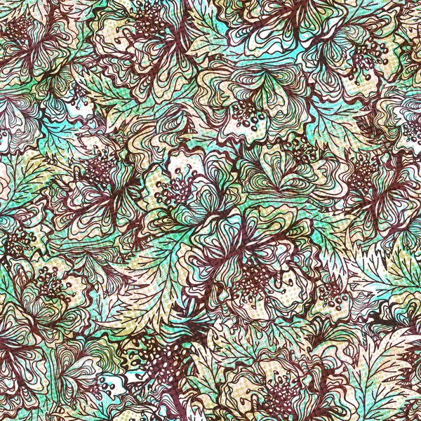 Bezešvé vzor s abstraktní květy. vektor, eps 10 Royalty Free Stock Ilustrace