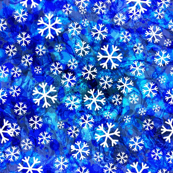 Абстрактний безшовний візерунок зі сніжинками. Вектор, EPS10 — стоковий вектор
