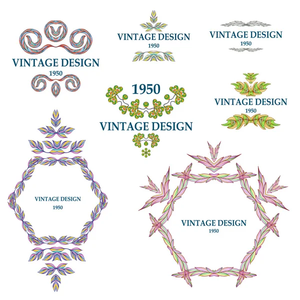 Ornate frames and scroll elements. Vector. Royalty Free Stock Ilustrace