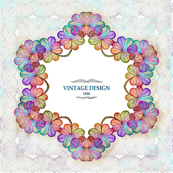 Abstract retro background. Vintage vector illustration, EPS10 — Stok Vektör