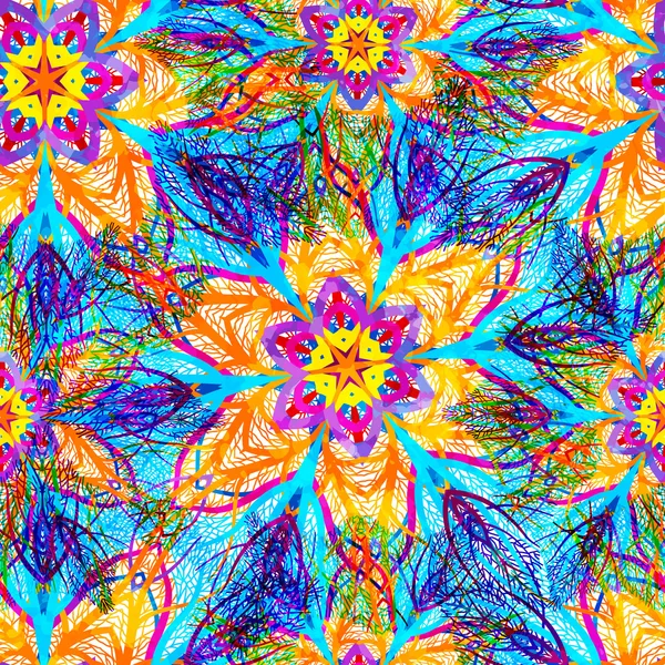 Αφηρημένο φωτεινό λουλουδάτο μοτίβο άνευ ραφής. Vector εικονογράφηση, Eps10 Διάνυσμα Αρχείου