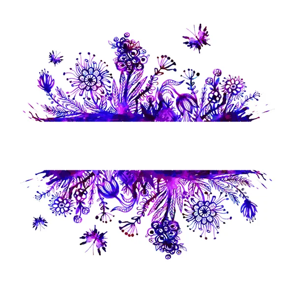 Vektor floralen Hintergrund mit Blumen. eps10 — Stockvektor