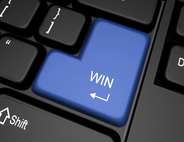 3D-tangentbord med win-knappen — Stockfoto