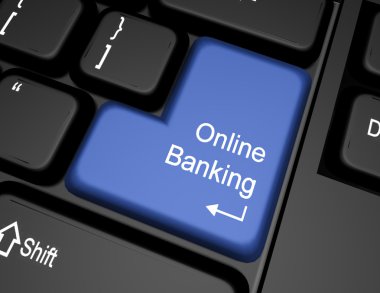 online bankacılık tuşu ile 3D klavye