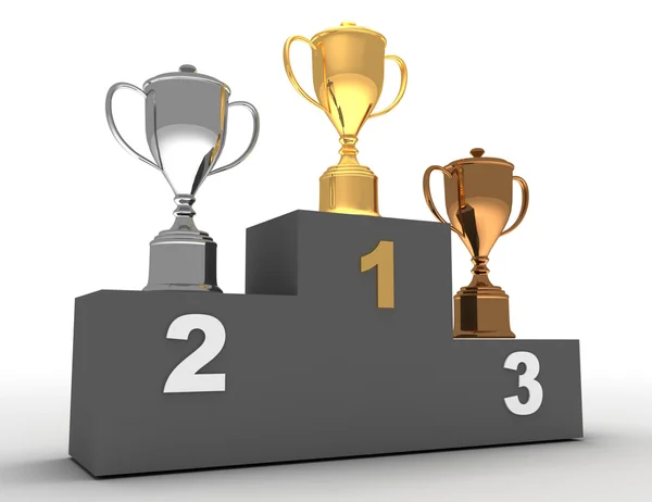 3D winner podium . Winner podium concept — Stock Photo, Image