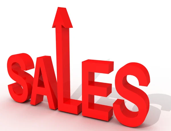 3D-Verkaufskonzept. Business Illustration auf weißem Hintergrund — Stockfoto