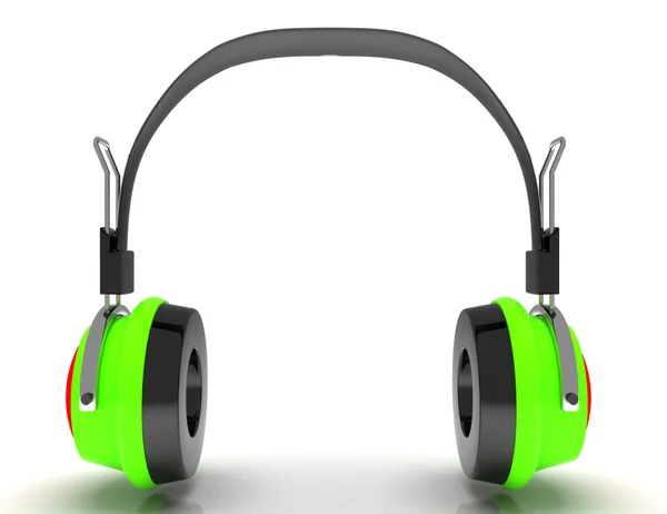 Auriculares 3D. Icono. Aislado sobre fondo blanco — Foto de Stock