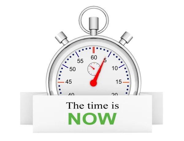 Χρονόμετρο - η ώρα είναι τώρα. έννοια χρόνου — Φωτογραφία Αρχείου
