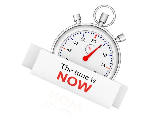 Stopwatch - de tijd is nu. tijd concept — Stockfoto