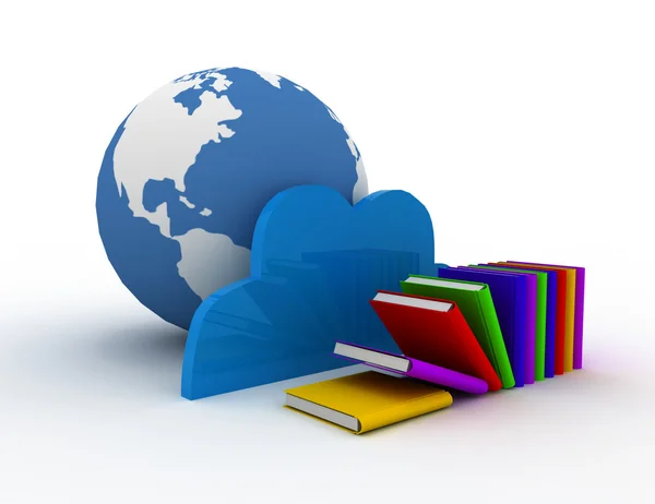 Cloud and book — Stock Photo, Image