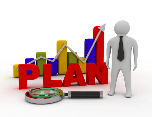 Concetto di business plan — Foto Stock