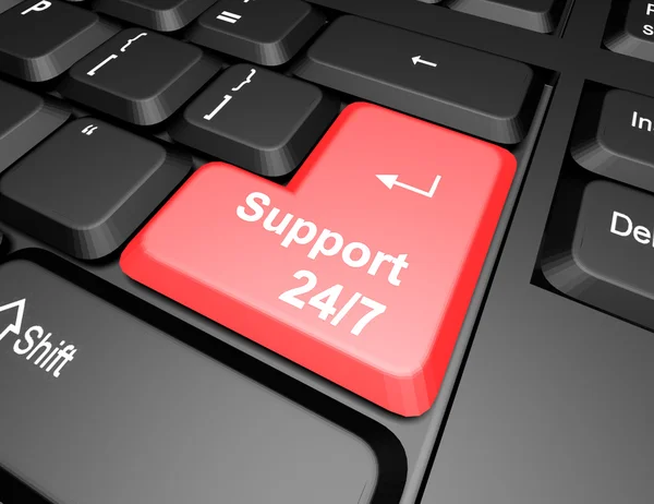 Keyboard with support button — Stock Photo, Image