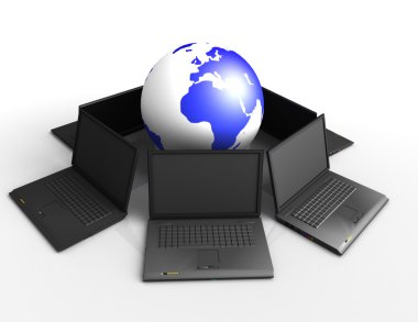 3D laptop ve dünya