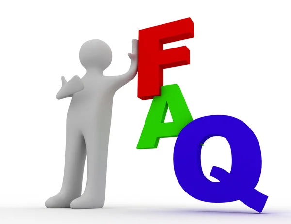 Frequently Asked Questions concept — Stock Photo, Image
