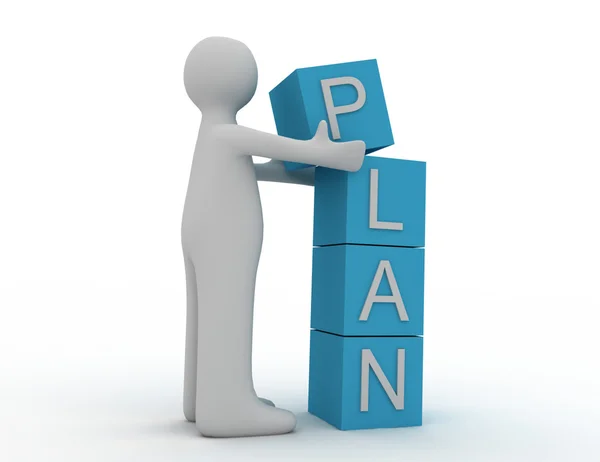 3d plan concept — Stock Photo, Image