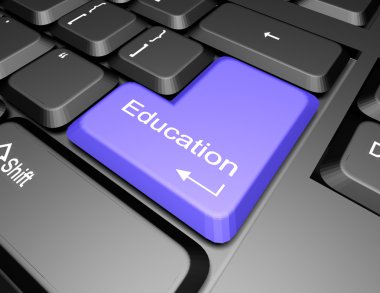 klavye ile eğitim düğme