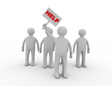 afiş yardımıyla 3 adam