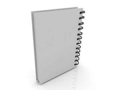 boş defter kapak konsepti