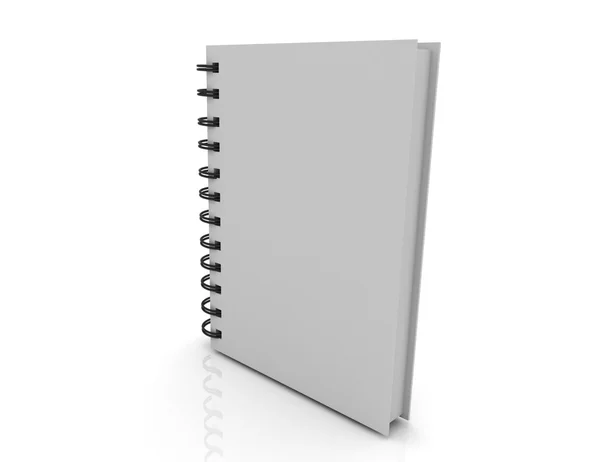 Conceito de capa de notebook em branco — Fotografia de Stock