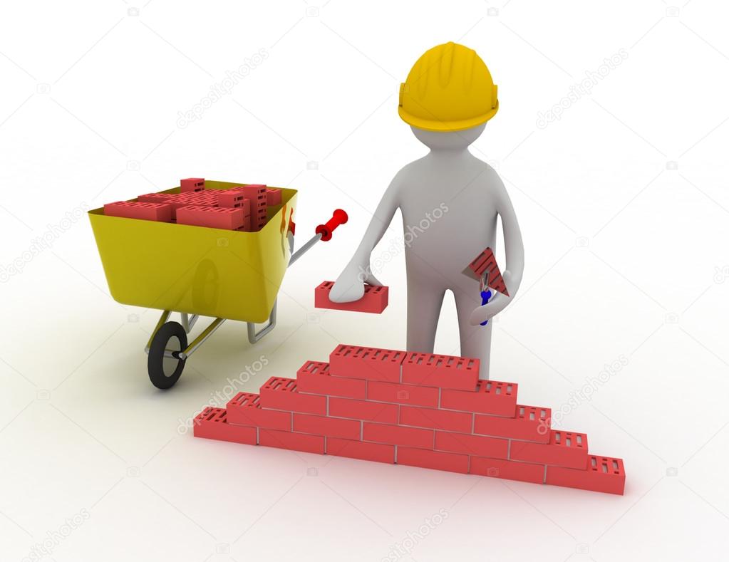 construction worker 3d