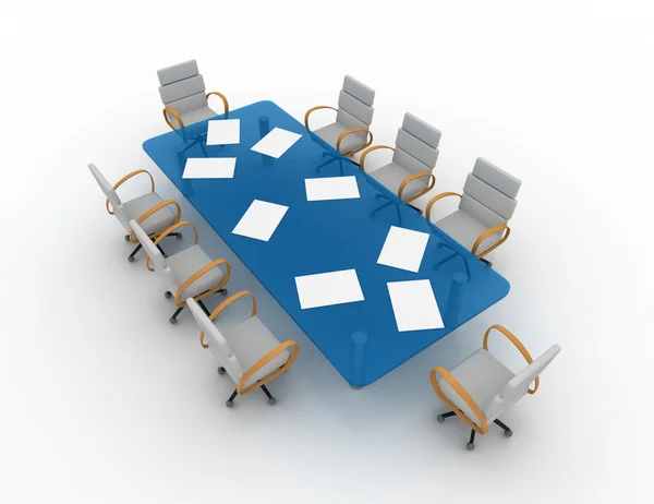 3d conference room — Stock Photo, Image