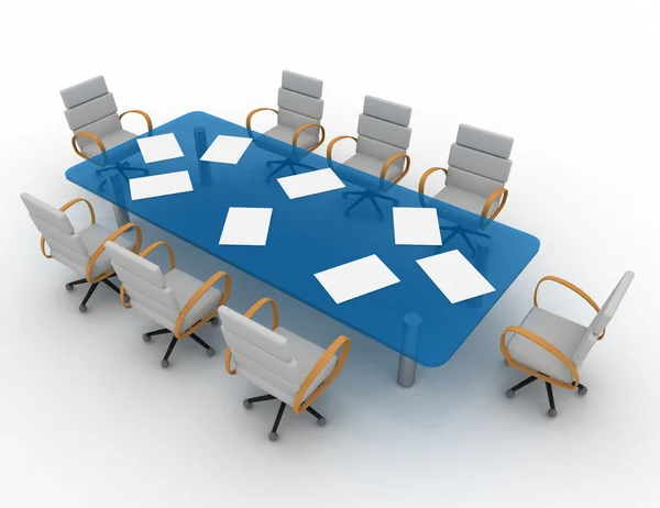 3d conference room — Stock Photo, Image