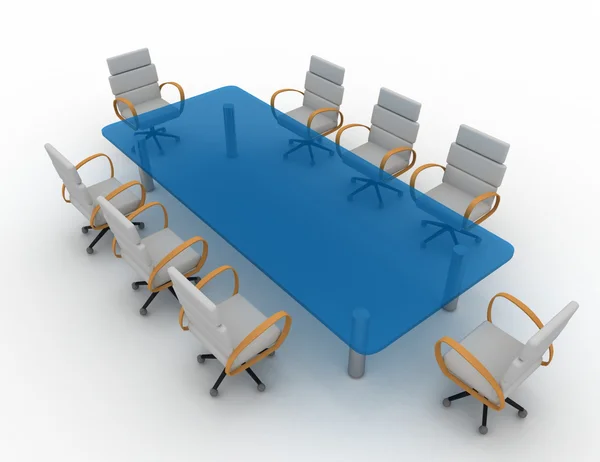 3d conference room — Stock fotografie