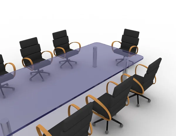 3d conference room — 图库照片