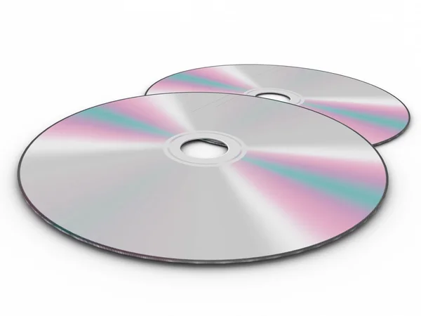 CD isolato su Bianco — Foto Stock