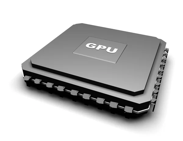 Processor eenheid gpu concept — Stockfoto