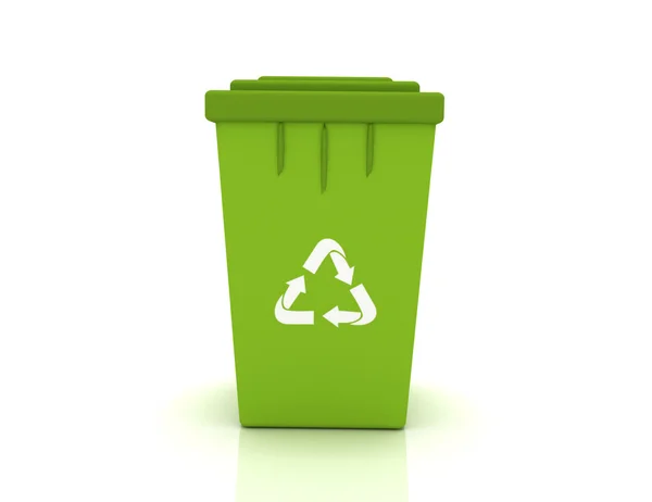 Recycle bin with recycle sign — Stock Photo, Image