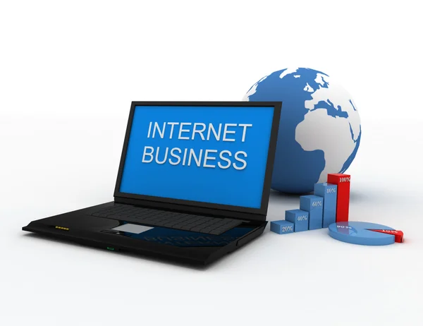 Интернет бизнес концепция — стоковое фото