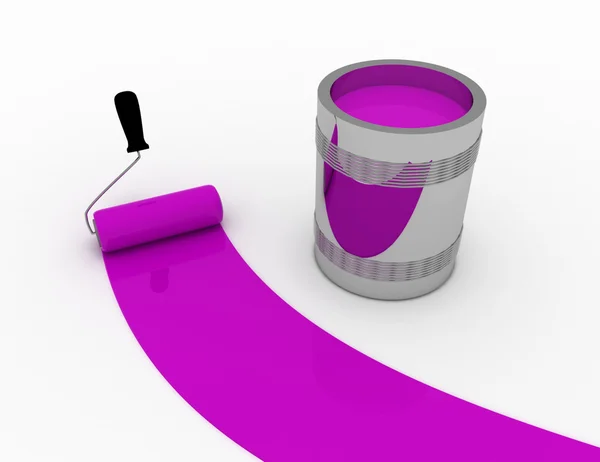 Concepto de pintura púrpura — Foto de Stock