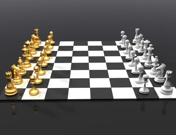 Шахи концепції — стокове фото