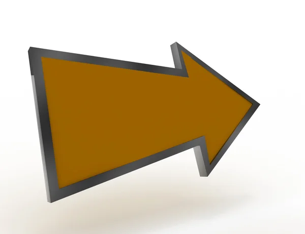 Icono de flecha 3D — Foto de Stock