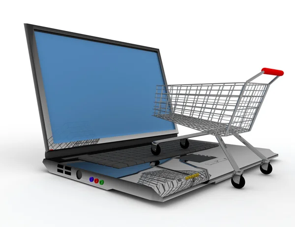 Concepto de compras en línea 3d — Foto de Stock