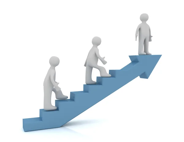 3d ladder to success concept — Stock Photo, Image