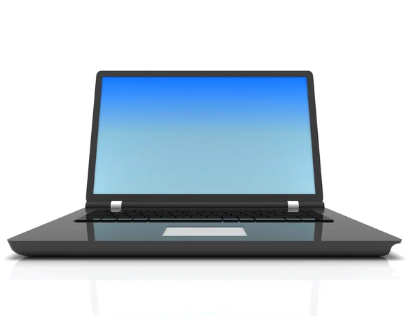 3d isolado laptop moderno — Fotografia de Stock